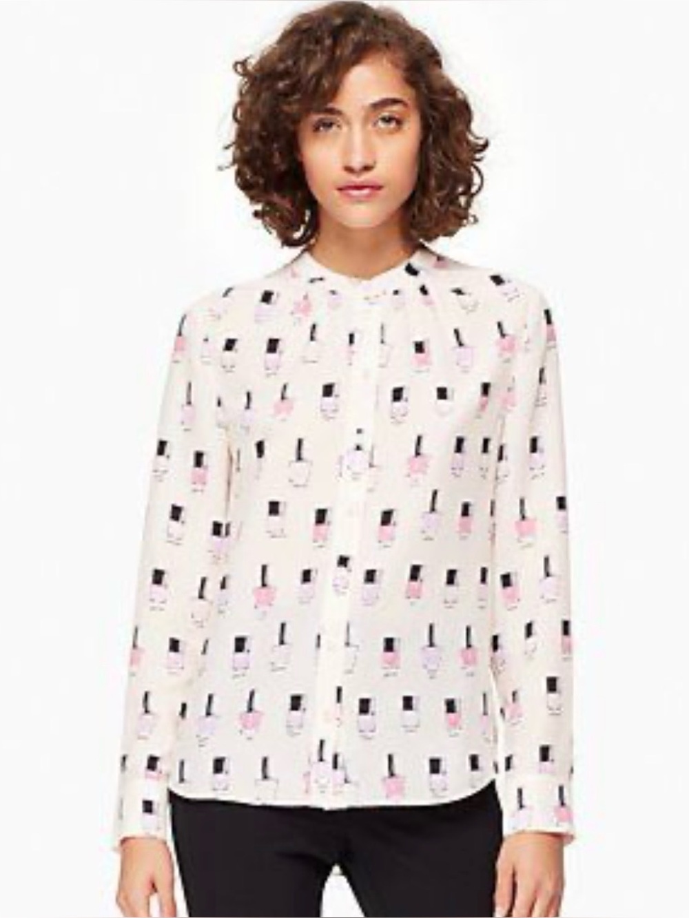 kate spade Nail Polish Print blouse